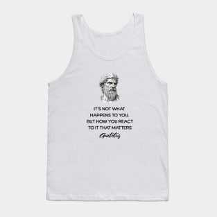 Epictetus Quote Tank Top